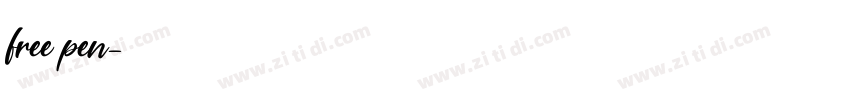 free pen字体转换